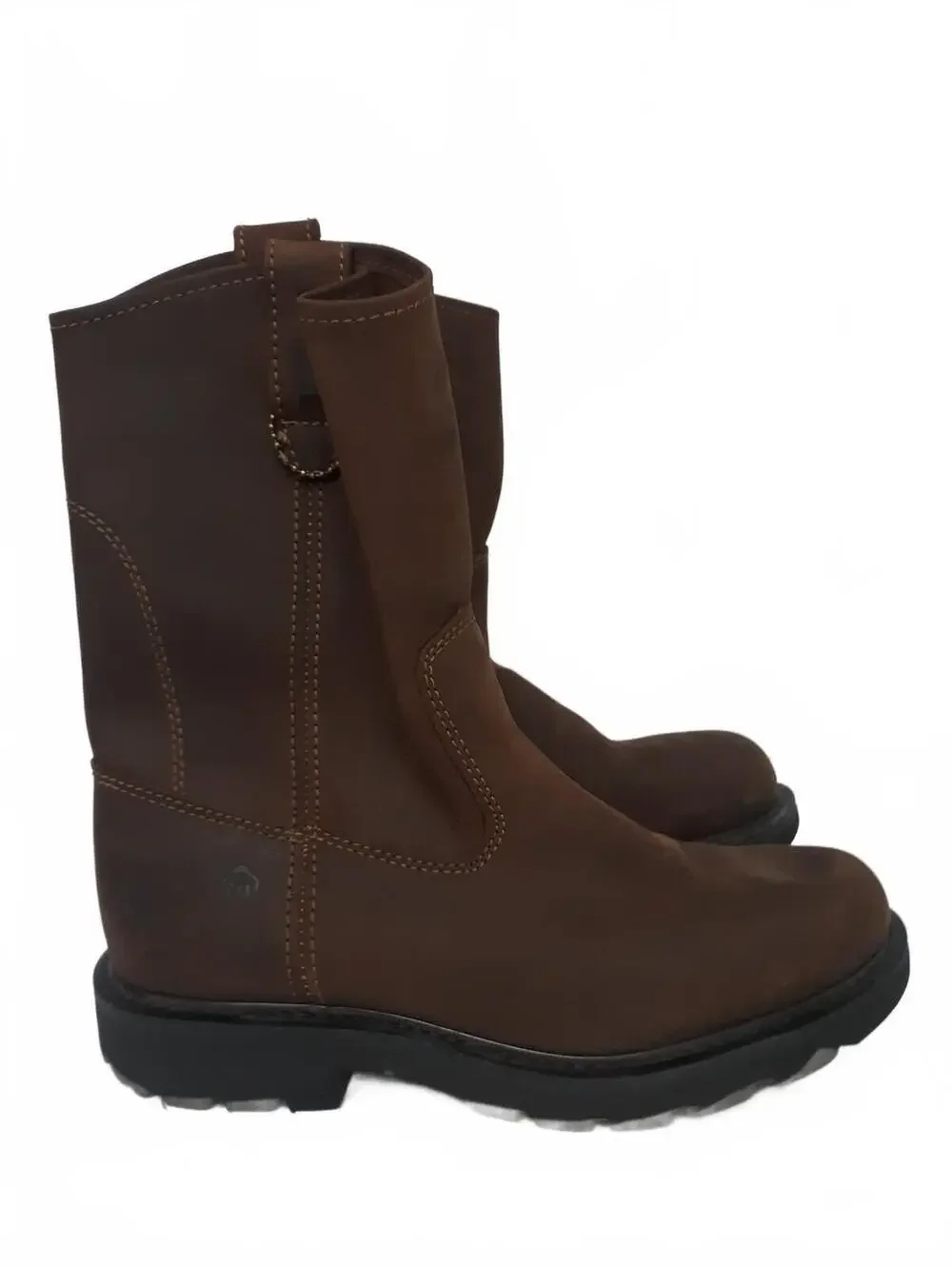 Wolverine DD Work Wellington Boots Men's 10M W04727 Brown Leather Pull On